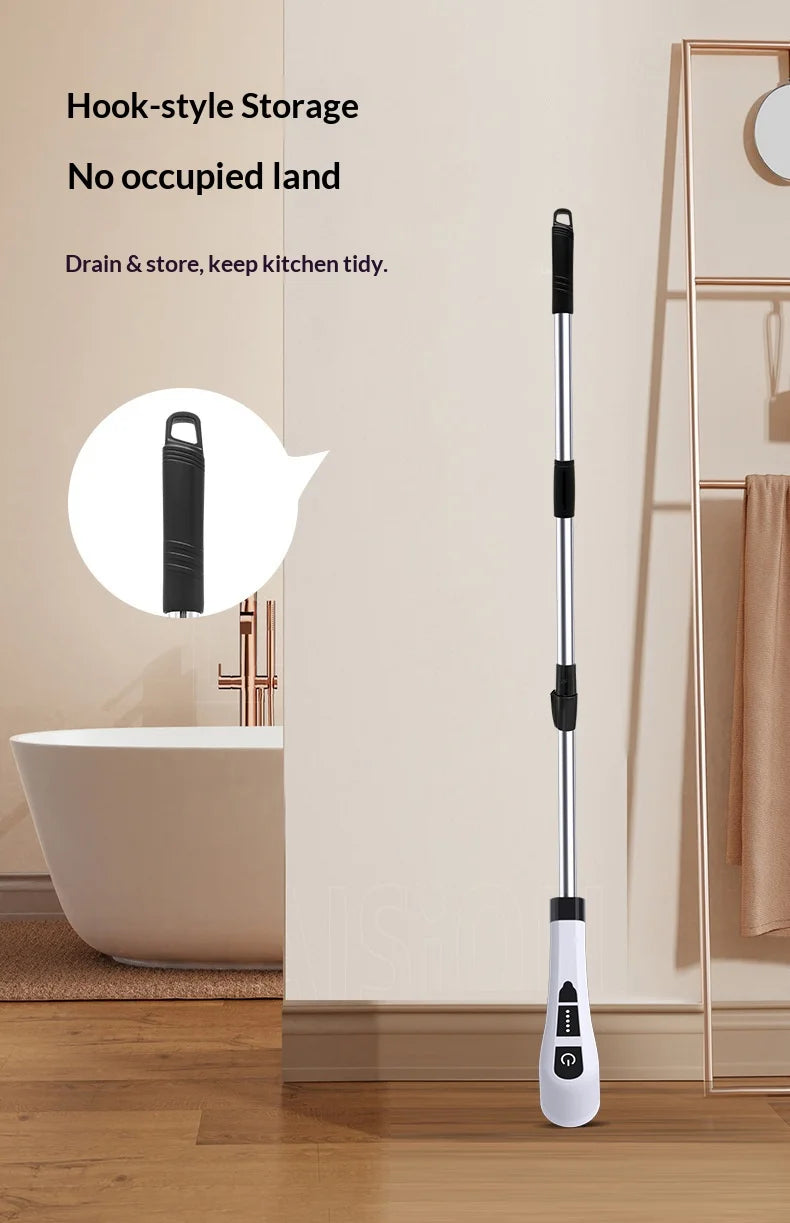HOMEFISH Cordless Spin Scrubber Electric Cleaning Brush for Bathroom Kitchen Toilet Multipurpose Household Cleaning Tool Beauty World Shop