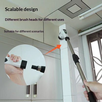 HOMEFISH Cordless Spin Scrubber Electric Cleaning Brush for Bathroom Kitchen Toilet Multipurpose Household Cleaning Tool Beauty World Shop