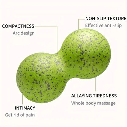 High Density Massage Ball Peanut Massage Ball, Double Long Hockey Ball Massage Roller Ball For Deep Tissue Muscle Massage Beauty World Shop