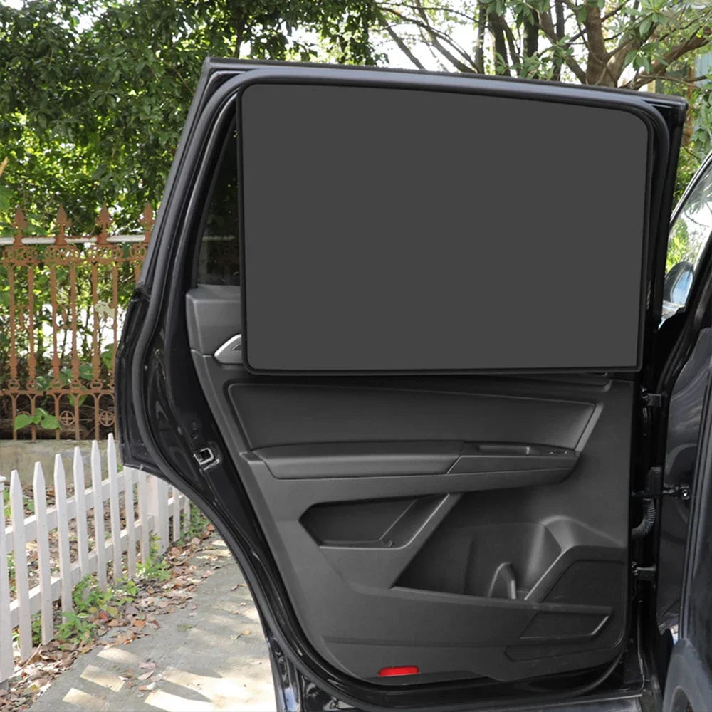Magnetic Car Sunshade UV Protection Curtains Sun Shield Cover Double Sides Auto Window Sun shade Protector Cover Diy Accessories Beauty World Shop