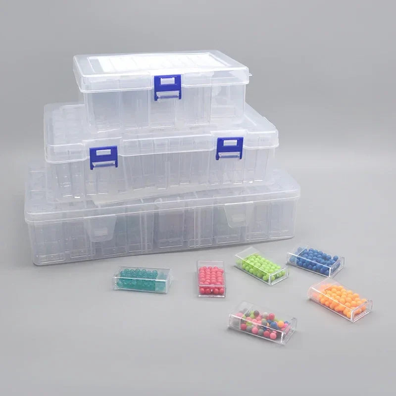5 pcs Transparent Lockable Box Small Object Storage Box Fishing Gear Accessories Box Plastic Material Beauty Trend Shop