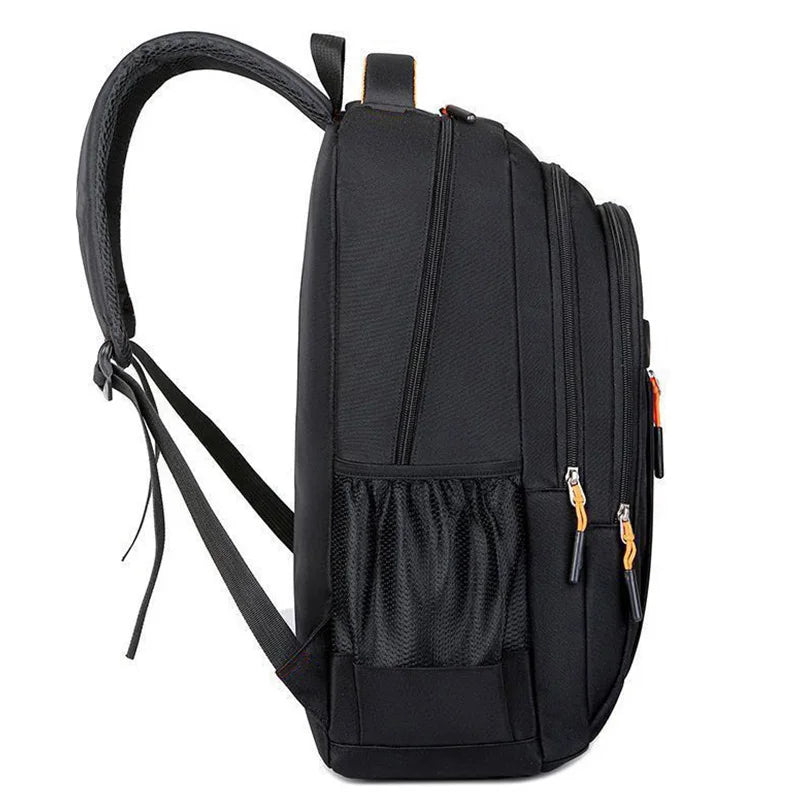 Unisex Large Capacity Backpack, Business Travel Laptop Bag, Multi-Compartment Design, Adjustable Straps, Ideal for Work Leisure Beauty World Shop