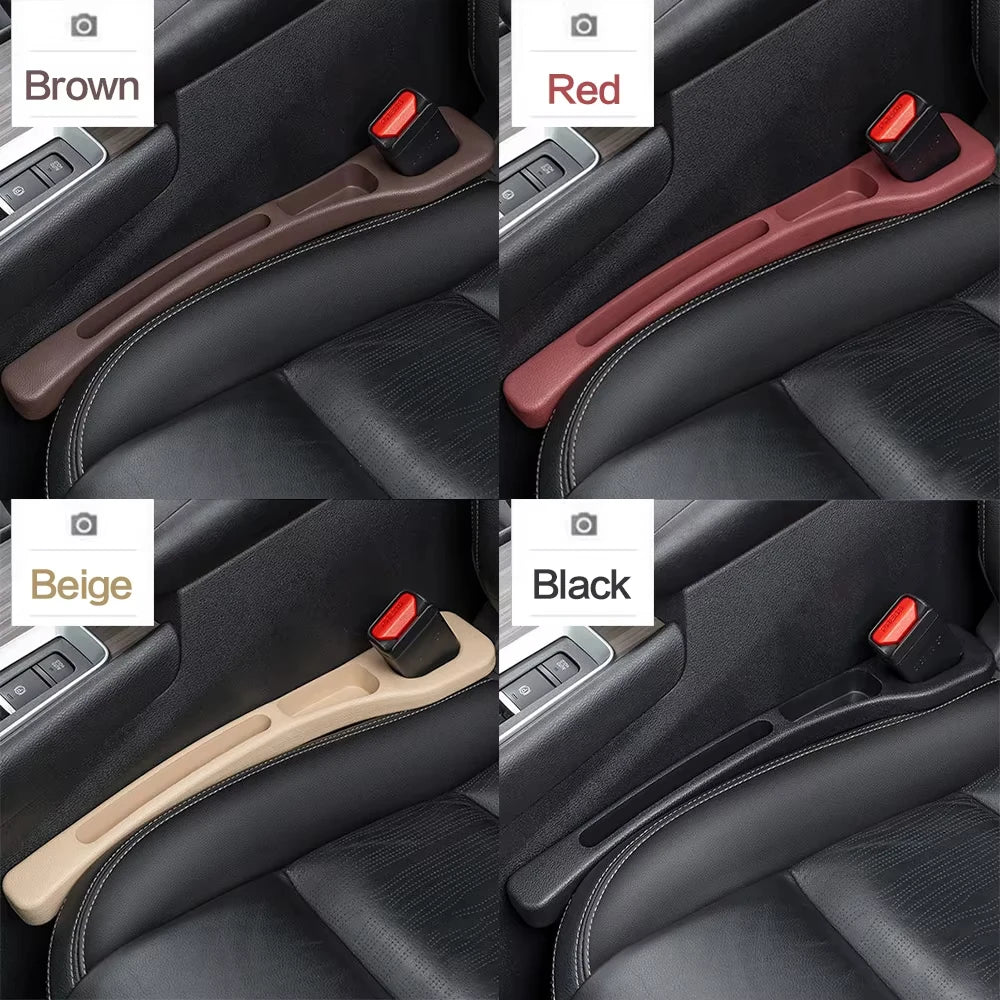 2PCS Car Seat Gap Filler Between Seats Console Organizer Seat Crevice Storage Box Bag Decoration Interior Auto Accessories Beauty World Shop