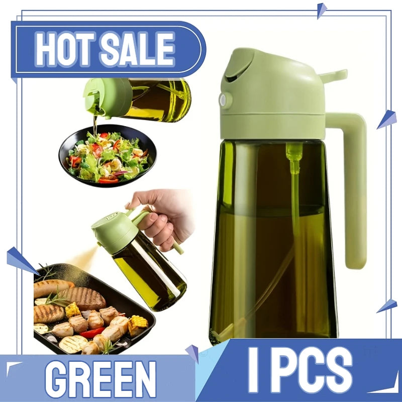 2in1 Kitchen Spray Oil Dispenser Oil Sprayer Polisher Or Only Brush Spray for Air Fryer Salad Grilling Roasting Cooking Kitchen Beauty World Shop