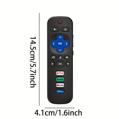 2 remote controls compatible with TCL Roku/Hisense Roku/Onn Roku/Philips Roku smart TV (not applicable to RokuStick and box) Beauty World Shop