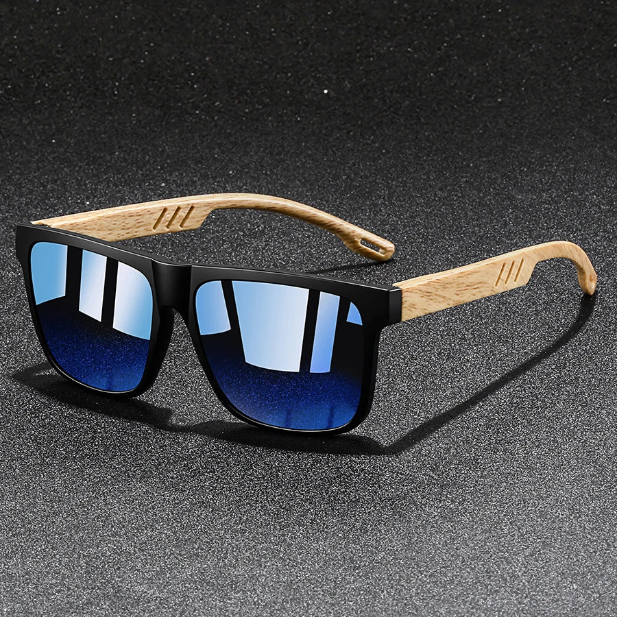 Fashion Vintage Square Square Frame Sunglasses Men Women Fishing Driving Man Luxury Brand Designer Sun Glasses  Eyewear Beauty World Shop