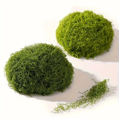 50g Fake Moss DIY Crafts Grass Artificial Moss Faux Preserved Moss Green Plants Home Room Garden Decor Mini Landscape Fake Grass Beauty World Shop