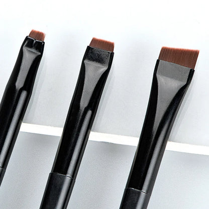 Karsyngirl 3pcs/set Blade Eyeliner Brush Eyebrow Brush Portable Flat Fine Eye Liner Brow Contour Makeup Brushes Makeup Tool Beauty World Shop