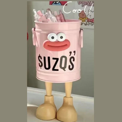 1 Pcs Cartoon Desk Organizer - Cute Stationery Storage for Pen/Pencil Office Home Study Simple Design Pen/Pencil Holder Beauty Trend Shop