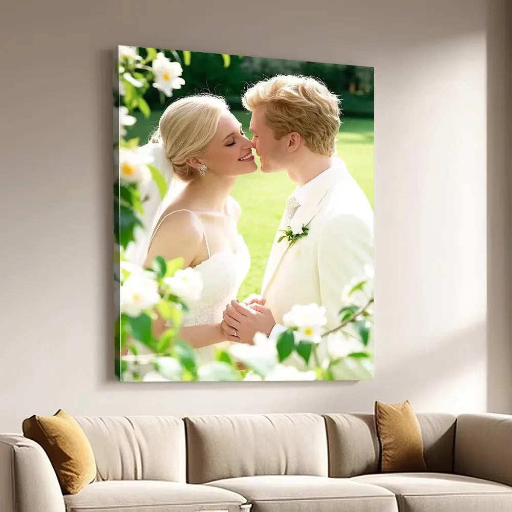 Custom Print Canvas Painting From Your Photos Wedding Birthday Poster Wall Art Decoration Pets Family Landscape Picture Decor Beauty World Shop