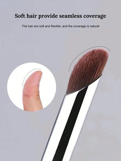 1/2/3Pcs Black Round Head Concealer Makeup Brush, Seamless Coverage For Blemishes, Acne Marks And Dark Circles Beauty World Shop