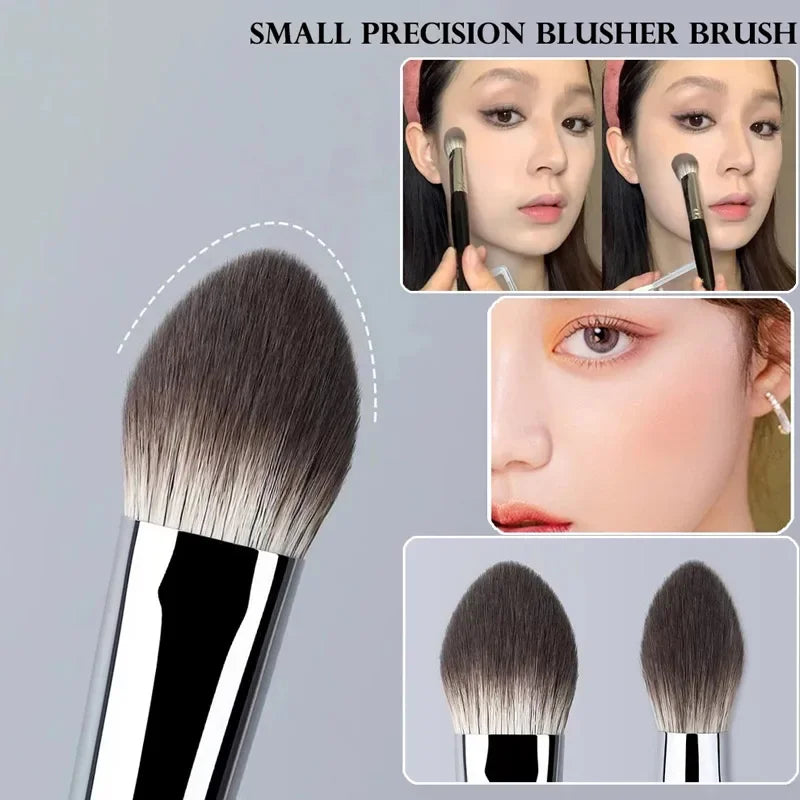 1/2Pcs Peach Heart Blusher Brush Powder Blush Cream Liquid Blush Makeup Brushes Flat Small Precise Blush Brush Makeup Tools Beauty World Shop