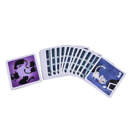 1 Set Newest Chabyrinthe Board Games Kitten Cat Cards Party Card Game Cute Gift Full English Version Home for Kids Beauty World Shop