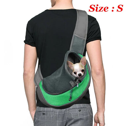 1Pc Dog out backpack,Dog Sling Carrier Breathable Mesh Travel Crossbody Bag For Puppy Cat Hiking Camping Beauty World Shop