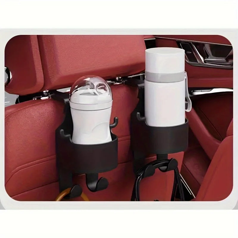 Car Supplies Seat Back Storage Rack1/2Multifunctional cup holder storage box with hookPPMaterial Beverage Phone Holder Car Mount Beauty World Shop