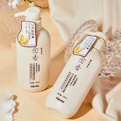 300ml Amino acid fragrant Japanese evening shampoo hair conditioner conditioner and Se hair shampoo bath lotion sham I6H9 Beauty World Shop