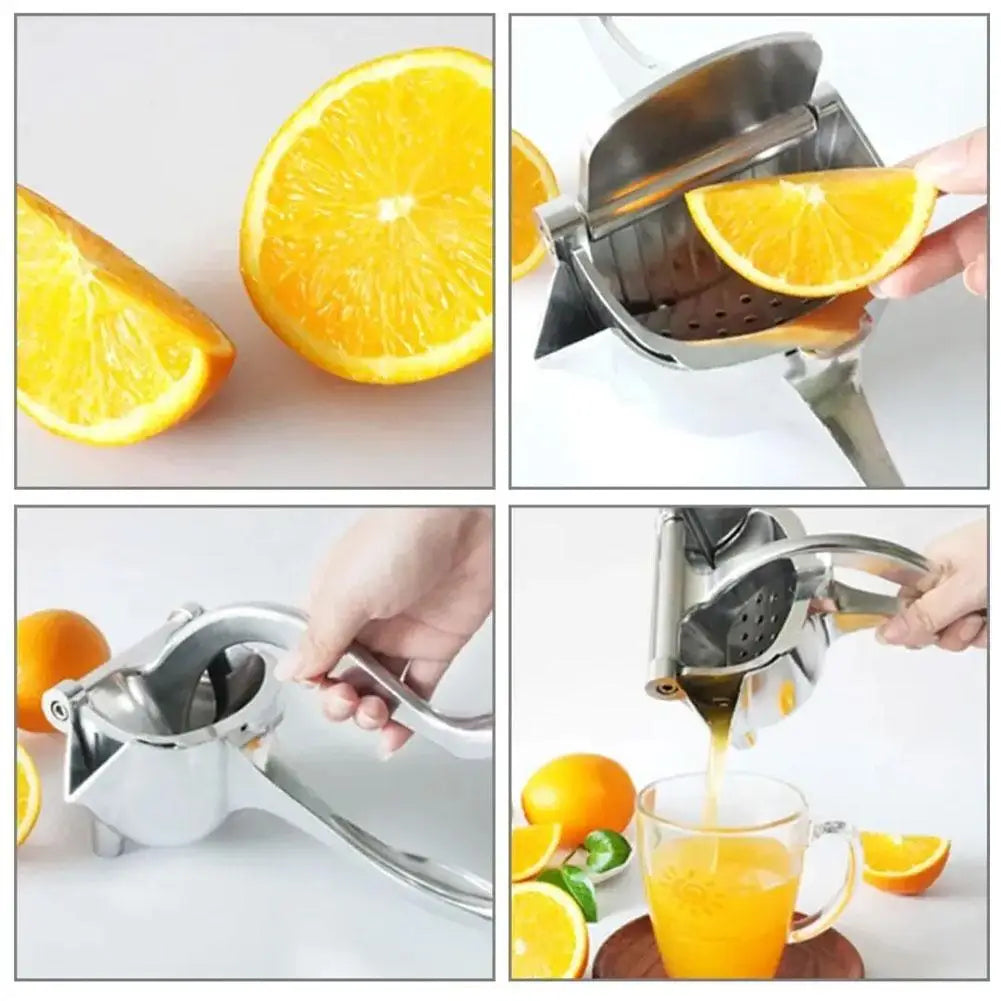1pc Manual Juice Squeezer Aluminum Alloy Hand Pressure Juicer Pomegranate Orange Lemon Sugar Cane Juice Bar Kitchen Fruit Tool Beauty Trend Shop