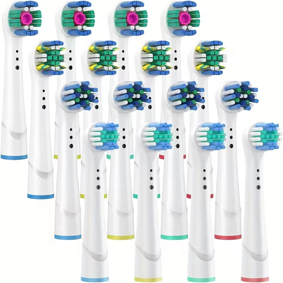 4/12/16Pcs Replacement Toothbrush Heads Compatible with Oral-B Braun Professional Electric Toothbrush Heads Brush Heads Beauty World Shop
