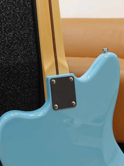 1Set  Bass Guitar Neck Plate,Electric Guitar Neck Joint Connecting Strengthen Plate with Plastic Back Plate & Mounting Screws Beauty World Shop