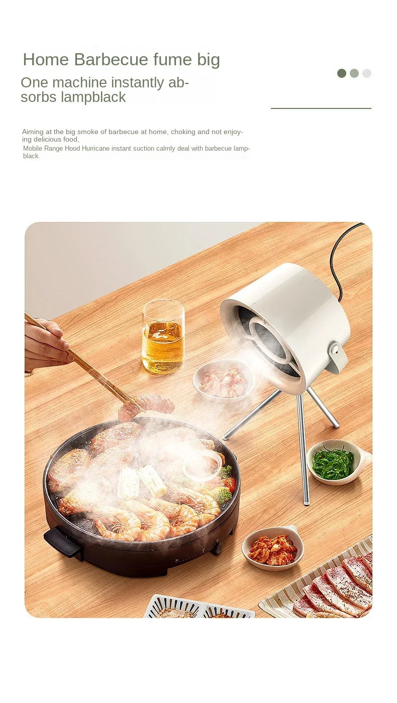 New USB Desktop Range Hoods Portable USB Powered Exhaust Fan Small Kitchen Hood Extractor Barbecue Large Suction Cooker Hood Beauty World Shop