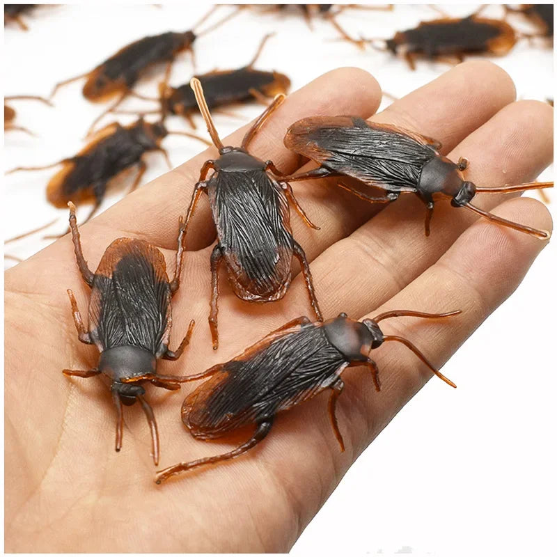 Special Lifelike Model Simulation Fake Rubber Cock Cockroach Roach Bug Roaches Toy Prank Funny Trick Joke Toys April Fools Prank Beauty World Shop