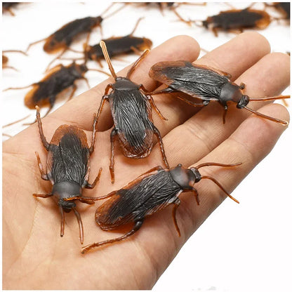 Special Lifelike Model Simulation Fake Rubber Cock Cockroach Roach Bug Roaches Toy Prank Funny Trick Joke Toys April Fools Prank Beauty World Shop