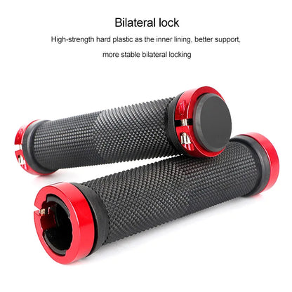 Anti Slip BMX Bicycle Grips MTB Rubber Bilateral Lock Cycling Bikes Handlebar Grips Cycling Handlebar Sleeve Bike Accessories Beauty World Shop