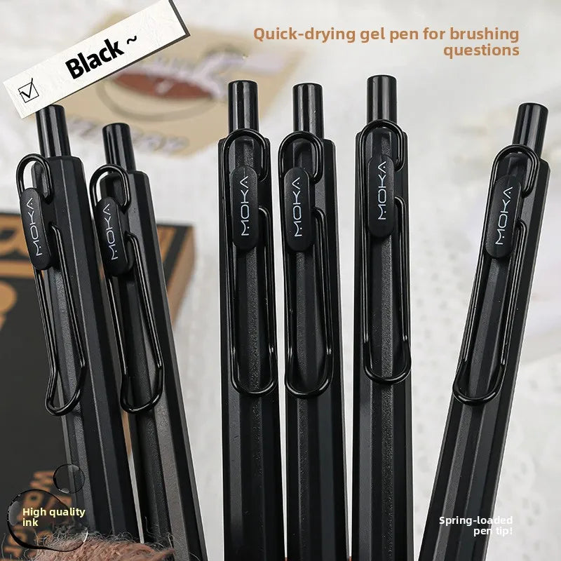 Creative Press Neutral Pen Signature Pen Black Pen Student Supplies Quick Drying Pen Stationery Beauty World Shop