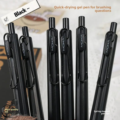 Creative Press Neutral Pen Signature Pen Black Pen Student Supplies Quick Drying Pen Stationery Beauty World Shop