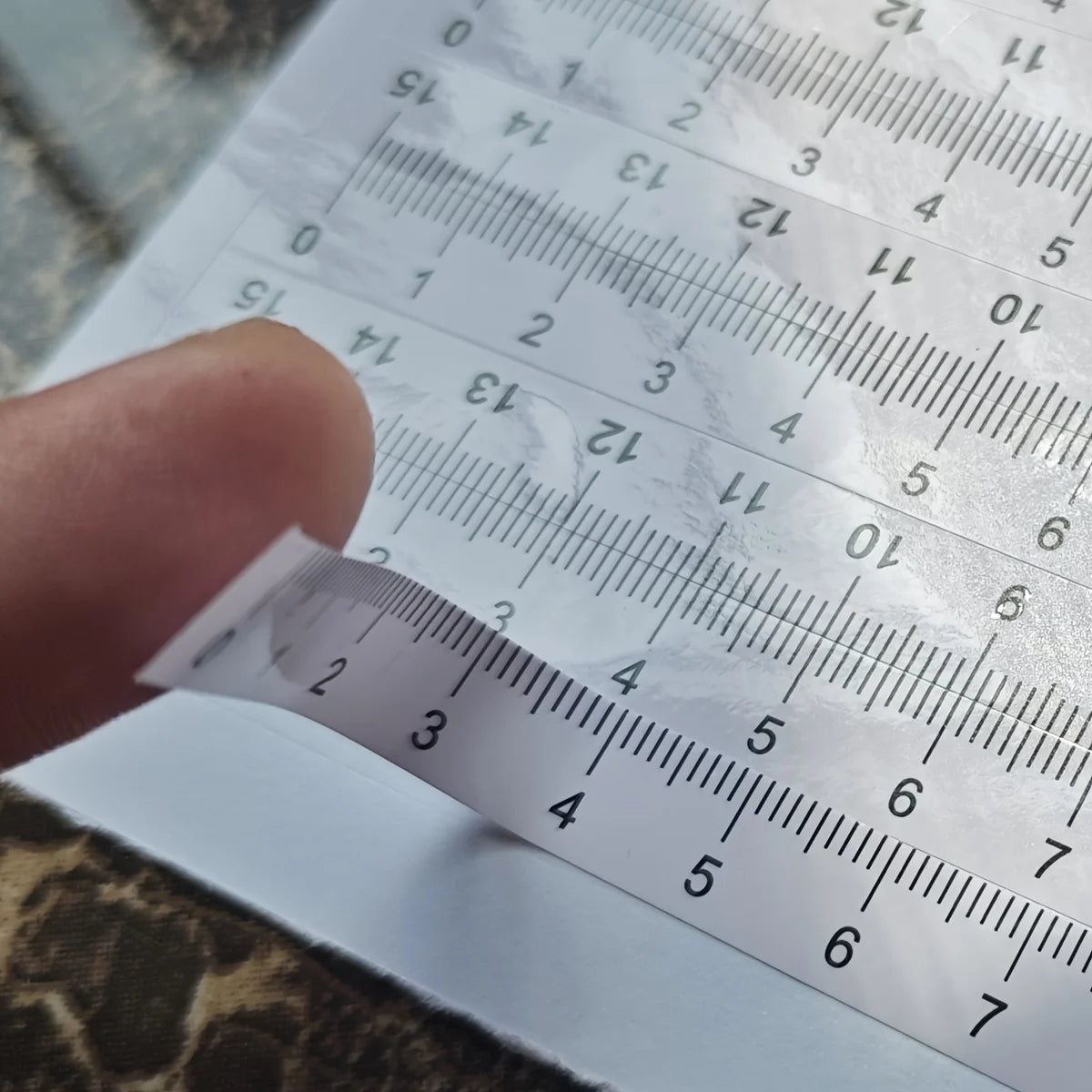10-piece self-adhesive ruler set, suitable for office/study/sewing — can be attached to any smooth surface, measuring tool Beauty World Shop
