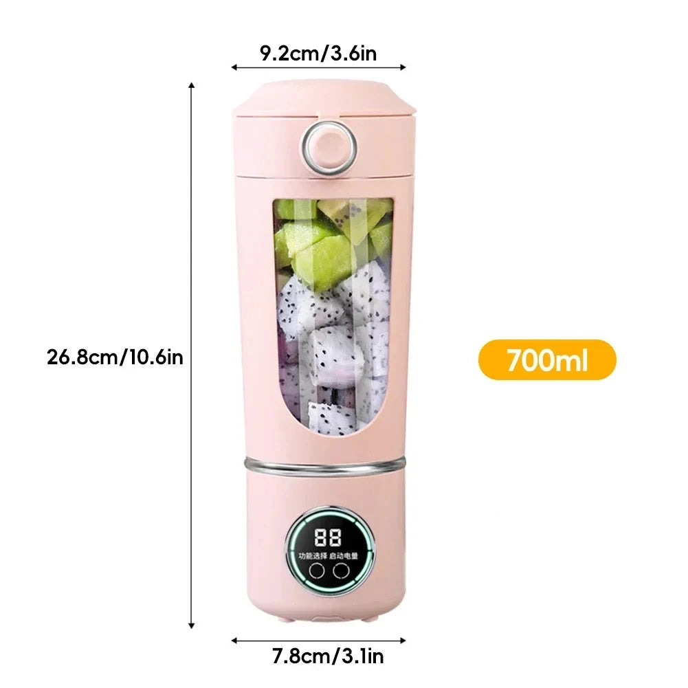 Stainless Steel Electric Blenders 700ml Juice Maker Blender 12 Leaves Strong BPA-free Smoothies/Ice Fruits/Nuts Blender Bottle Beauty World Shop