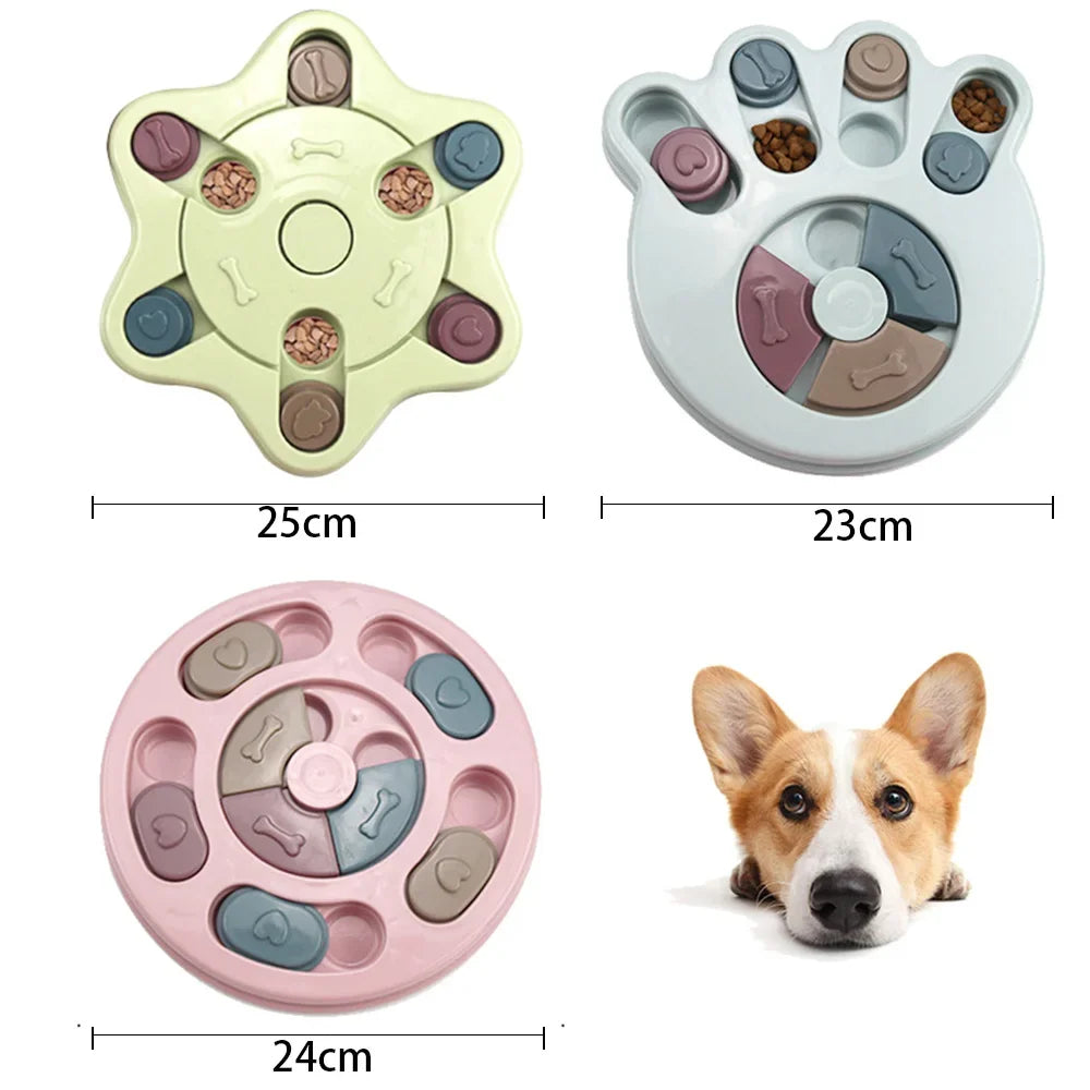 Dog Puzzle Toys Slow Feeder Interactive Increase IQ Food Dispenser Non-Slip Slowly Eating Bowl Cat Dogs Food Games Beauty World Shop