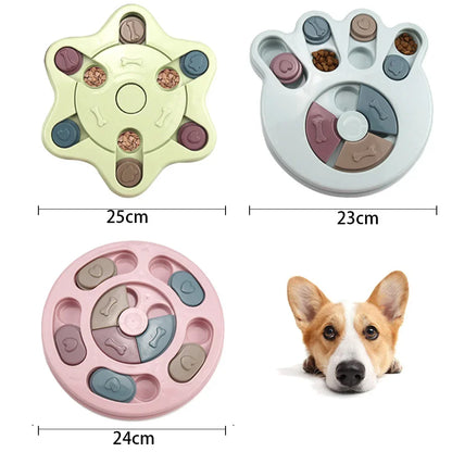 Dog Puzzle Toys Slow Feeder Interactive Increase IQ Food Dispenser Non-Slip Slowly Eating Bowl Cat Dogs Food Games Beauty World Shop