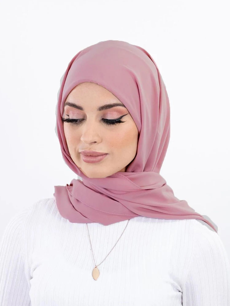 Pin Free Instant Chiffon Hijab Women Jersey Bonnet Islam Shawls and Wraps Bonnet Hijab Underscarf Cap Foulard Femme Beauty World Shop
