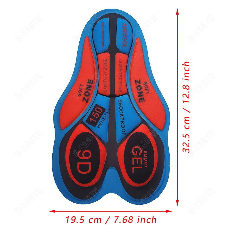 Men Cycling Gel Pad 9D Shockproof Pink Cushioned Pad Women Breathable Hole Riding Base Cushion 12D 19D 20D Moto Silicone Gel Pad Beauty World Shop