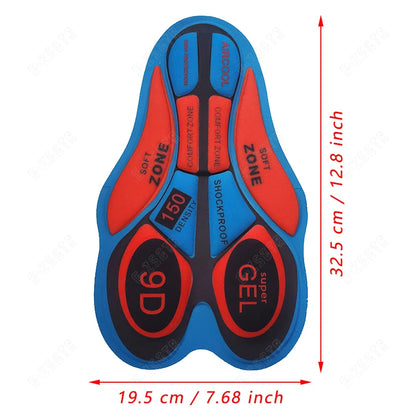 Men Cycling Gel Pad 9D Shockproof Pink Cushioned Pad Women Breathable Hole Riding Base Cushion 12D 19D 20D Moto Silicone Gel Pad Beauty World Shop
