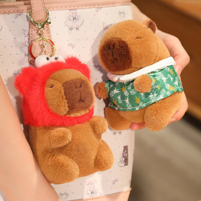 Capybara Plush Toy Pendant Keychain Capibara Cosplay Pokemon Pikachu Disney Stitch Sanrio Kuromi Plushies Stuffed Bag Decor Gift Beauty World Shop