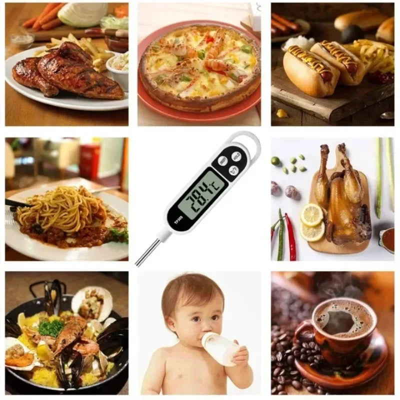 Food Thermometer TP300 Digital Kitchen Water Oil Thermometer for Meat Cooking Food Probe BBQ Electronic Oven Kitchen Tools Beauty World Shop