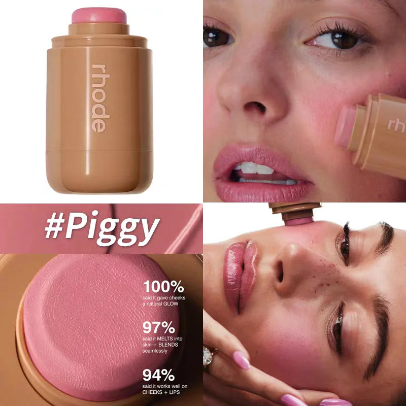 Brand skin Balm Jelly Bean Lip Gloss Spicy Marg Juice Box Pocket Blush Stick Non-fading Waterproof Blusher Moisturizing Lipstick Beauty World Shop