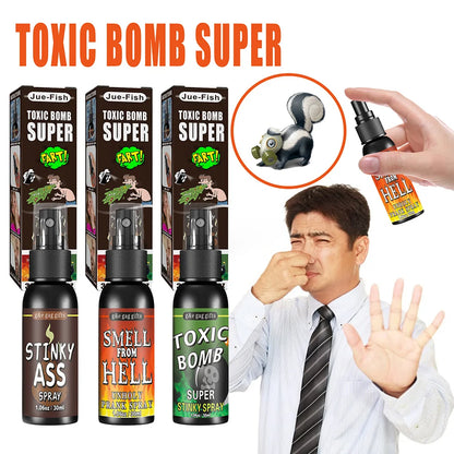 30ml Fart Gag Spray Prank Joke Plastic Spray Can Stink for Adults Kids Terrible Stinky Fart Spray Non Toxic Halloween Funny Toys Beauty World Shop