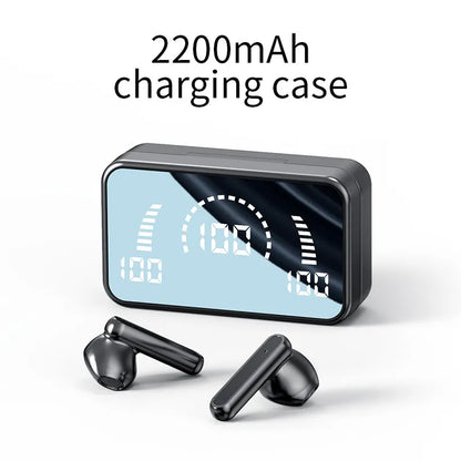 #S2 TWS Wireless Bluetooth Headset with Charge Box Noise Cancelling LED Earbuds with Mic Wireless Headphones Bluetooth Earphones Beauty World Shop