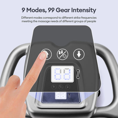 42-Heads Fascia Gun High-Frequency Vibration Body Massage Gun Back and Waist Massager Neck Shoulder Massager Muscle masajeador Beauty World Shop