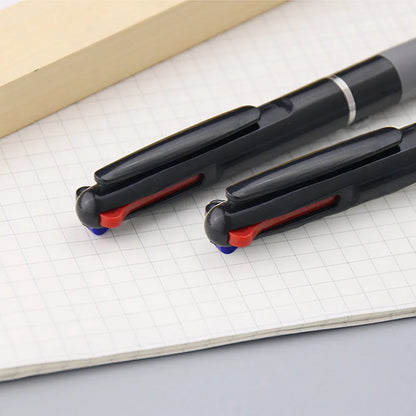 3 in 1 Red/Black/Blue Ink Color 0.7mm Student Ballpoint Pens Ball Point Writing Stationery Fine School Supplies Pencils Office Beauty Trend Shop