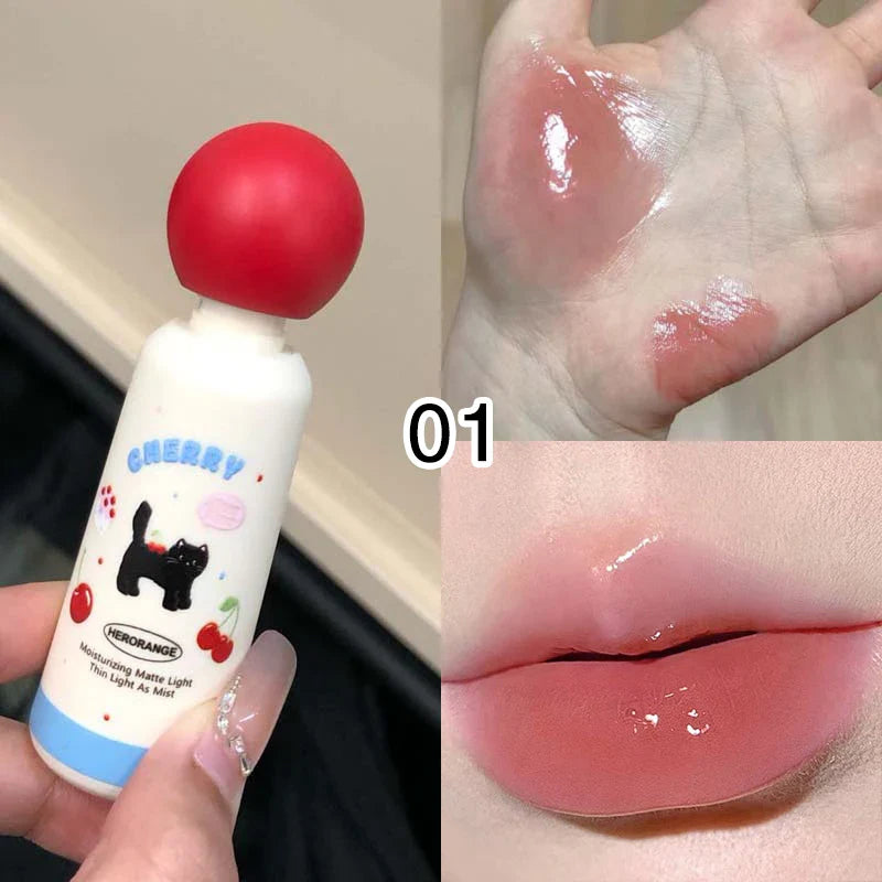 HERORANGE Meow Whisper Mirror Lip Gloss - Moisturizing Long-Lasting, Water-Glossy, Perfect for Spring/Summer Beauty Trend Shop