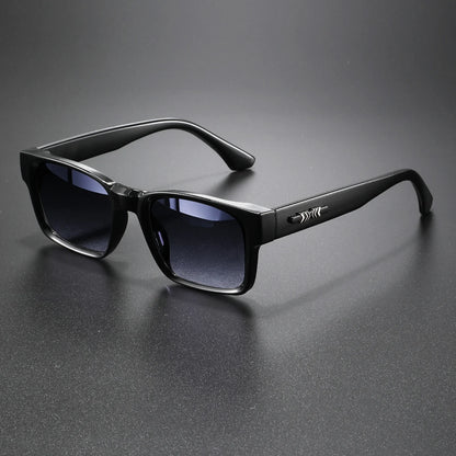 Retro Punk Fashion Sunglasses - Square Protective Frame, UV400 Unisex for Outdoor Adventures & Casual Style Beauty World Shop