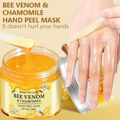 Bee venom chamomile Moisturizing Exfoliating Hand Wax Mask Moisturizing exfoliating nourishing skin care Beauty World Shop