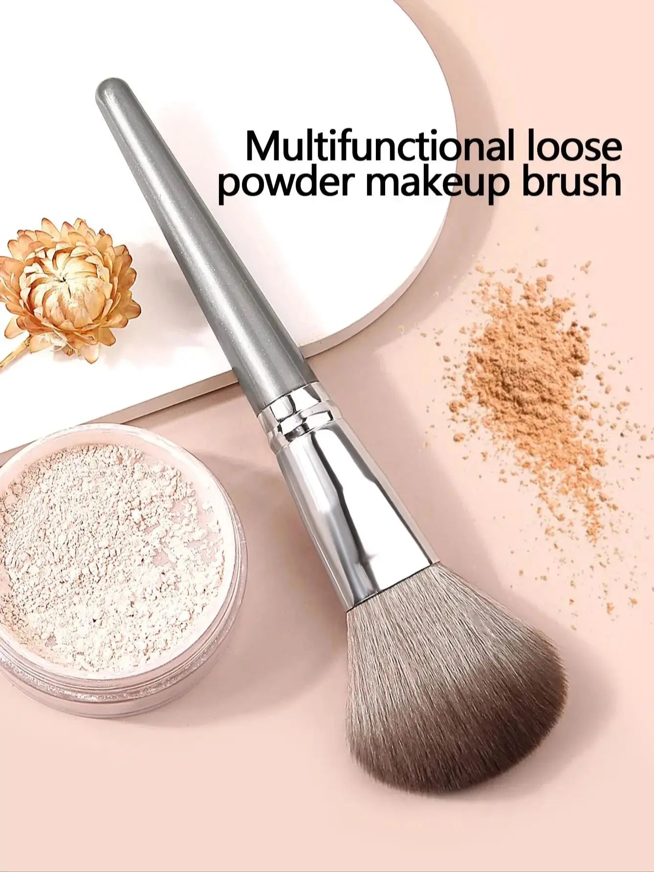 1pcs high quality fluffy soft large powder brush powder blusher brush repair brush multi-function beginner makeup brush tool Beauty World Shop