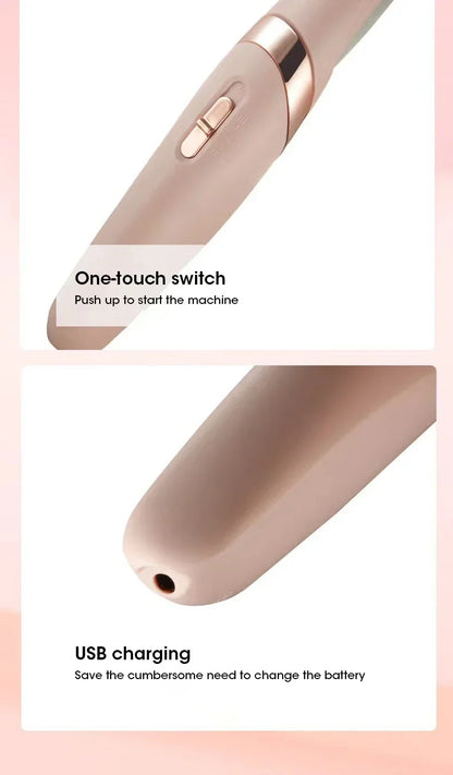 NEW USB Electric Dead Skin Pedicure Automatic Foot Grinder Rechargeable Roller Feet Pedicure Tool with 2 Removable Roller Heads Beauty World Shop