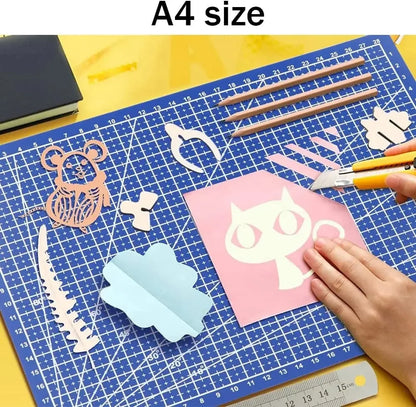 A3 A4 A5 PVC Cutting Mat Workbench Patchwork Cut Pad Sewing Manual DIY Knife Engraving Leather Cutting Board Side Underlay Beauty World Shop