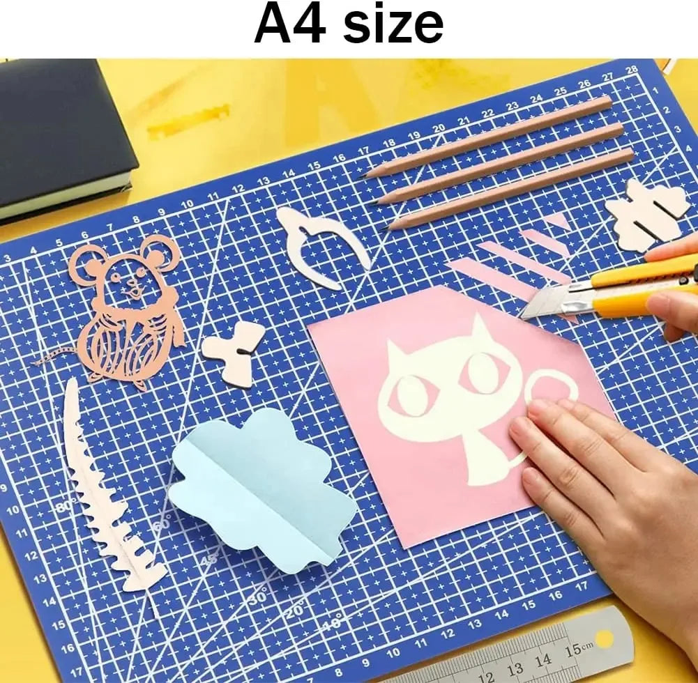 A3 A4 A5 PVC Cutting Mat Workbench Patchwork Cut Pad Sewing Manual DIY Knife Engraving Leather Cutting Board Side Underlay Beauty World Shop